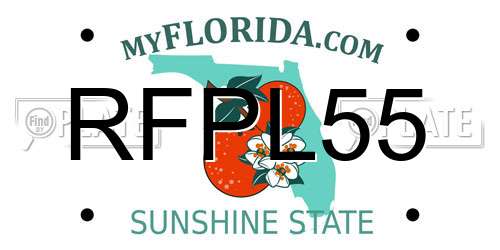 RFPL55 Florida License Plate