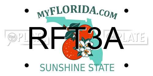 RFT3A Florida License Plate
