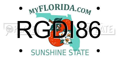 RGDI86 Florida License Plate