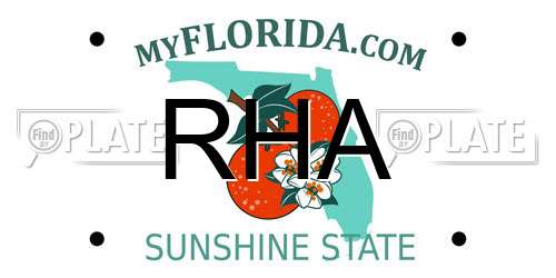 RHA Florida License Plate