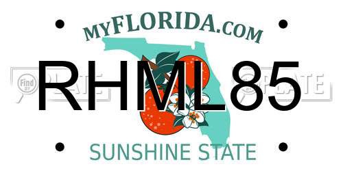 RHML85 Florida License Plate