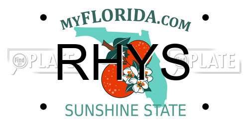 RHYS Florida License Plate