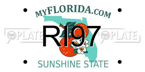 RI97 Florida License Plate