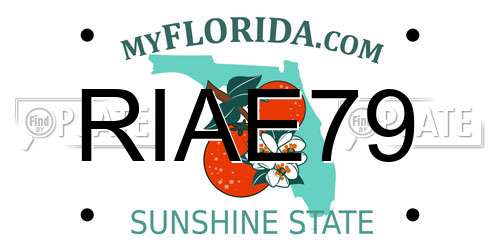 RIAE79 Florida License Plate