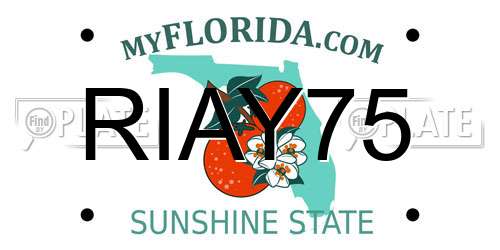 RIAY75 Florida License Plate