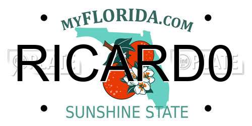 RICARD0 Florida License Plate