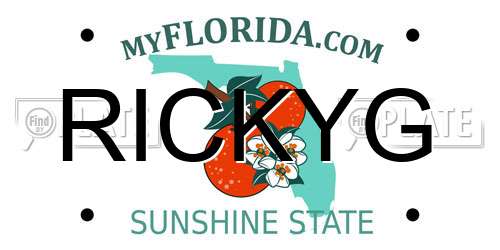 RICKYG Florida License Plate