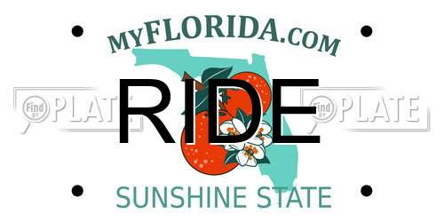 RIDE Florida License Plate