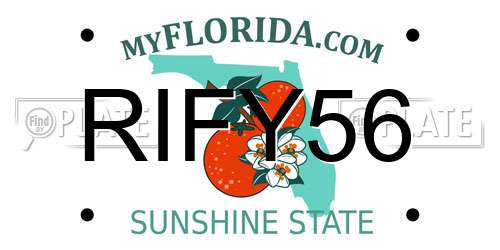 RIFY56 Florida License Plate