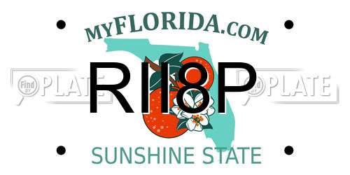RII8P Florida License Plate
