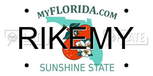 RIKEMY Florida License Plate