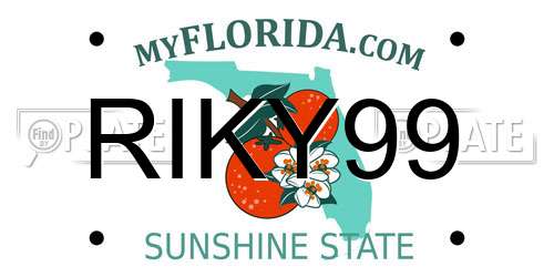 RIKY99 Florida License Plate