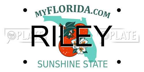 RILEY Florida License Plate
