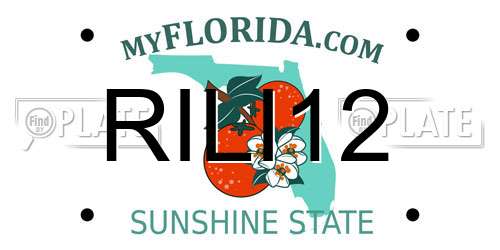 RILI12 Florida License Plate