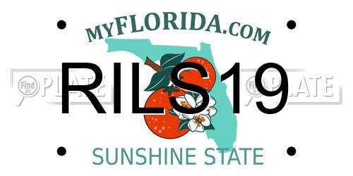 RILS19 Florida License Plate