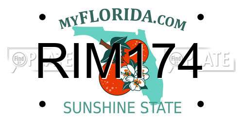 RIM174 Florida License Plate
