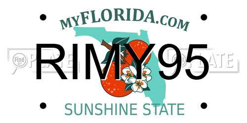 RIMY95 Florida License Plate