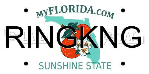 RINGKNG Florida License Plate