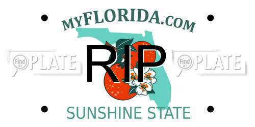 RIP Florida License Plate