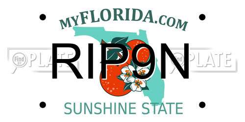 RIP9N Florida License Plate