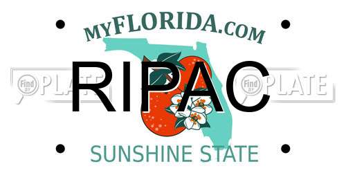 RIPAC Florida License Plate