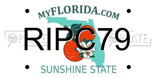 RIPC79 Florida License Plate