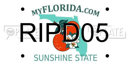 RIPD05 Florida License Plate