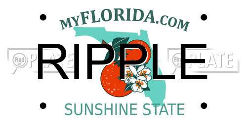 RIPPLE Florida License Plate