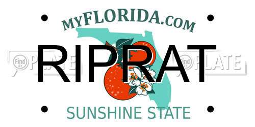RIPRAT Florida License Plate