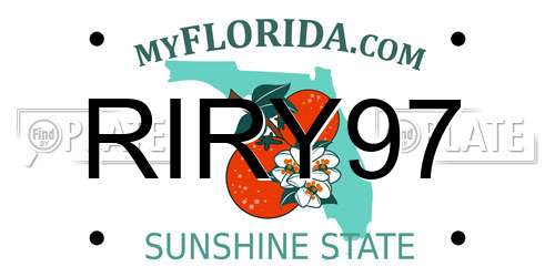 RIRY97 Florida License Plate