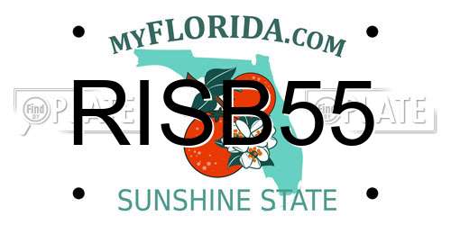 RISB55 Florida License Plate