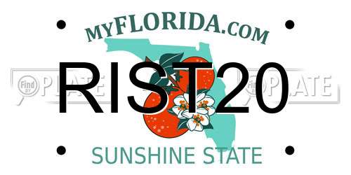 RIST20 Florida License Plate