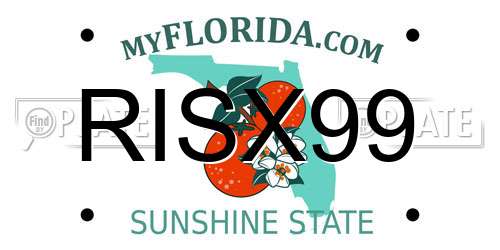 RISX99 Florida License Plate