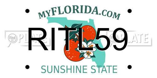 RITL59 Florida License Plate