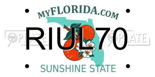 RIUL70 Florida License Plate