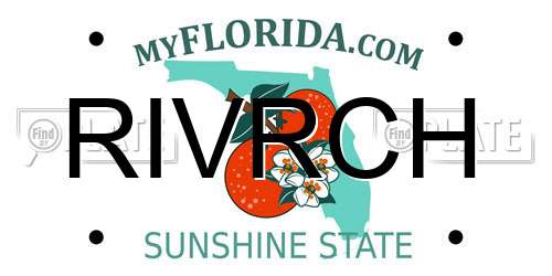 RIVRCH Florida License Plate
