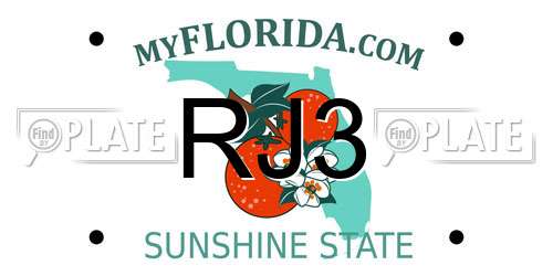 RJ3 Florida License Plate