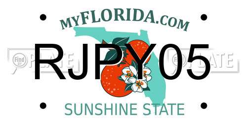 RJPY05 Florida License Plate
