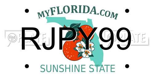 RJPY99 Florida License Plate
