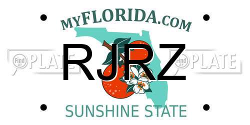 RJRZ Florida License Plate