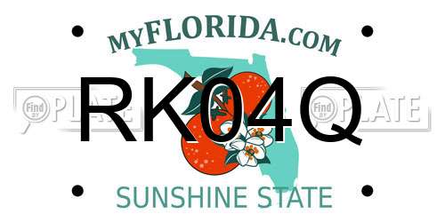 RK04Q Florida License Plate