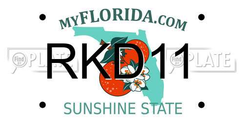 RKD11 Florida License Plate