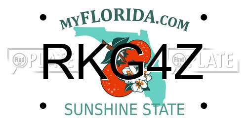 RKG4Z Florida License Plate