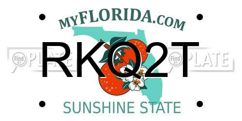 RKQ2T Florida License Plate