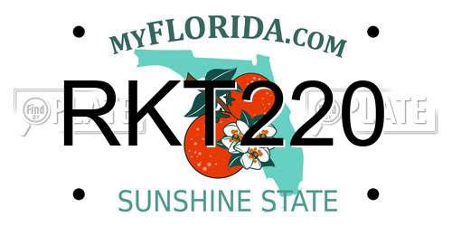 RKT220 Florida License Plate