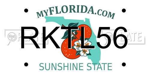 RKTL56 Florida License Plate