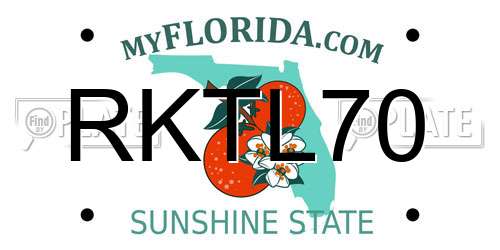 RKTL70 Florida License Plate