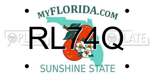RL74Q Florida License Plate