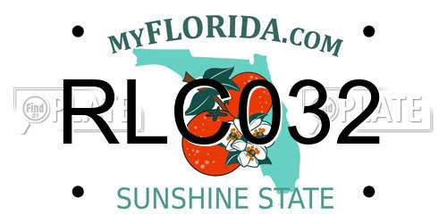 RLC032 Florida License Plate