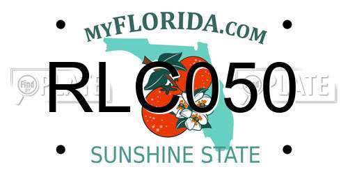 RLC050 Florida License Plate
